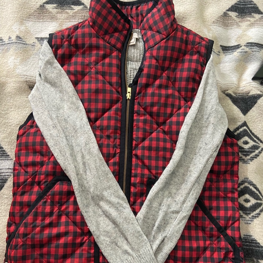 J crew vest and sweater